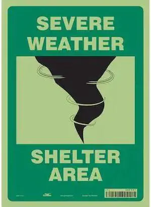 CONDOR 465T03 Safety Sign,10" Wx14" H,0.010" Thickness