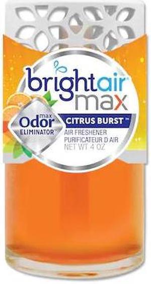 BRIGHT AIR 900440 Max Scented Oil Air Freshener, Citrus Burst, 4 oz, PK6