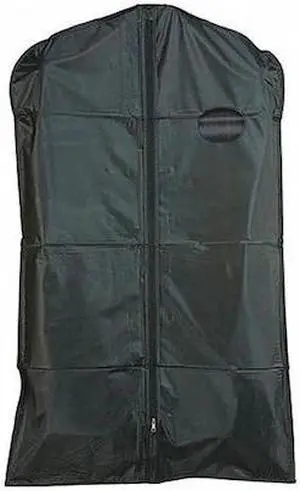 Econoco UV340B - B 3 Gauge PEVA Taffeta Finish With Oval Window And Center Zipper - Black