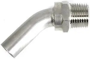 CONCORD DT-05 304 Stainless Steel Beer Brewing Dip Tube Pick Up, 3", Extra Wide