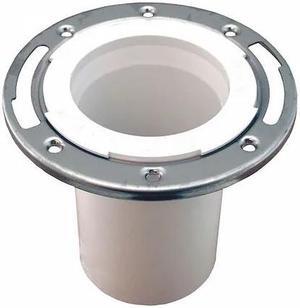 JONES STEPHENS C57334 Cl Flange, Stainless Steel RingleStainless Steel, KO, 6",