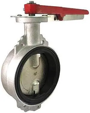 MILWAUKEE VALVE P2855E 3 Butterfly Valve,Wafer,3 In,Aluminum