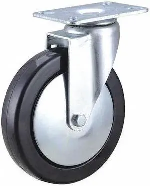 ZORO SELECT 33J068 Swivel Plate Caster,Plate Type A,Delrin