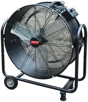 DAYTON 31XL41 Standard Duty Air Circulator, Floor Mount, 24 in Blade Dia, 115V,