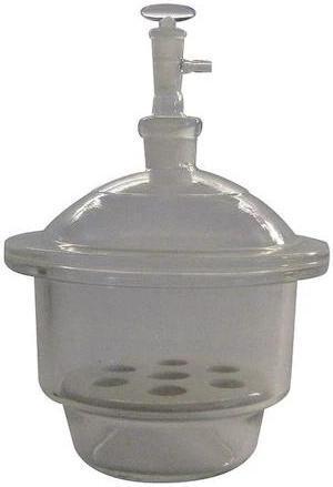 LAB SAFETY SUPPLY 5YHU8 Vacuum Desiccator,Glass,Clear,I.D. 240mm