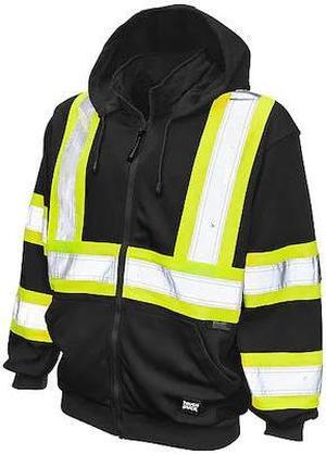 TOUGH DUCK S49411 Small Hi-Vis Sweatshirt, Black