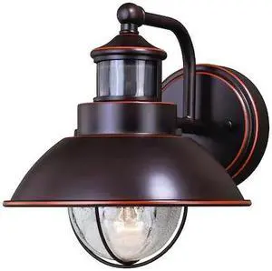 VAXCEL T0252 Harwich Bronze Motion Sensor Dusk to Dawn Coastal Outdoor Wall