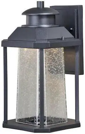 VAXCEL T0309 Freeport Aluminum 1 Light LED Dusk to Dawn Black Outdoor Wall