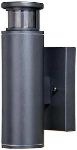 VAXCEL T0344 Chiasso Black LED Motion Sensor Dusk to Dawn Dark Sky Outdoor Wall