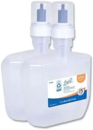 SCOTT 91595 Control Antiseptic Foam Skin Cleanser, Unscented, 1200 mL Refill,