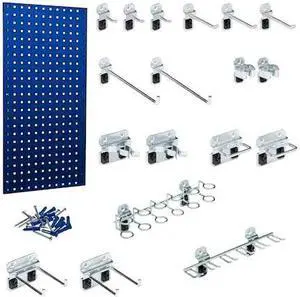 TRITON PRODUCTS LB18-1BH-KIT 18 pc LocHook Assortment W/ (1) 18" W x 36" H Blue