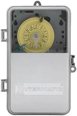 INTERMATIC T104PCD82 Electromechanical Timer,24-Hour,DPST