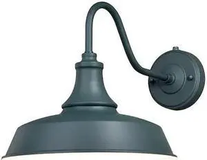 VAXCEL T0483 Dorado 1 Light Dusk to Dawn Green White Farmhouse Barn Dome