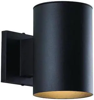 VAXCEL CO-OWD050TB Chiasso Aluminum 1 Light Black Dark Sky Cylinder Outdoor
