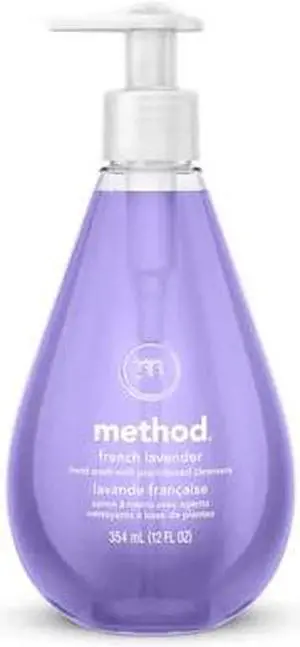 METHOD MTH00031 Gel Personal Soaps, French Lavender, Pump Bottle, 6 PK