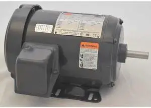 DAYTON 48ZJ90 3-Phase General Purpose Motor, 2 HP, 56H Frame, 208-230/460V AC