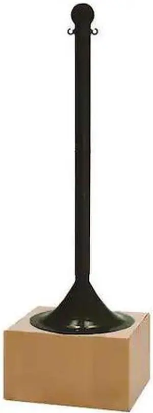 ZORO SELECT 93503 Stanchion,Post Dia. 2",Black