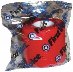 FIRST VOICE TS-3188-8R Cohesive Bandage,Red,2" x 5 yd.,PK8