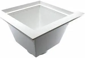 JONES STEPHENS S59004 Floor Sink Floor Sink, 4" Pipe Dia., PVC