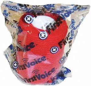 FIRST VOICE TS-3189-8R Cohesive Bandage,Red,3" x 5 yd.,PK8