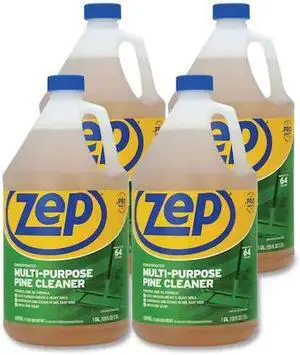 ZEP ZUMPP128 Cleaners & Detergents, Bottle, 1 gal, Pine, 4 PK