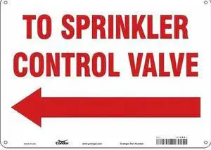 CONDOR 470D01 Safety Sign, 10 in Height, 14 in Width, Aluminum, Horizontal