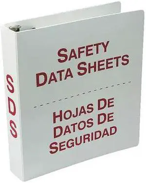 ACCUFORM SBZRS634 Binder, SDS Safety Data Sheets, Plastic, 11 3/4 in W, 12 in H