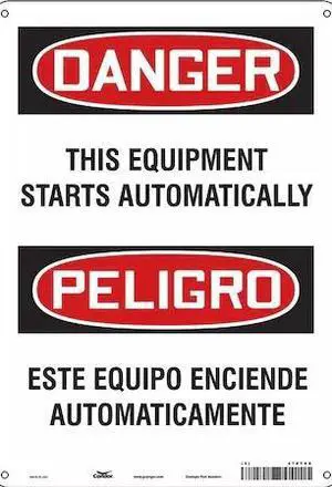 CONDOR 478T69 Safety Sign, 14 in Height, 10 in Width, Aluminum, Vertical