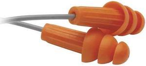 JACKSON SAFETY 67221 H20 Reusable Soft TPE Ear Plugs, Flanged Shape, 26 dB,