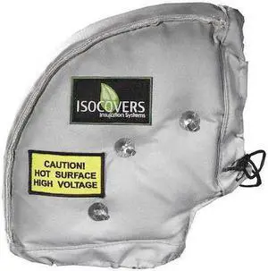 UNITHERM IE0890 8" x 8" L Fiberglass 90 Deg Elbow Pipe Jacket 3" Wall