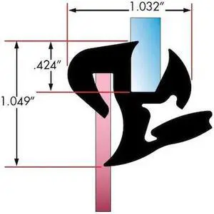 FAIRCHILD INDUSTRIES 0602-25 One Piece Rubber Glass Sealing Weatherstrip, 25Ft,