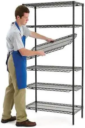 METRO 2436QC Qwikslot Shelf, 24"D x 36"W, Chrome