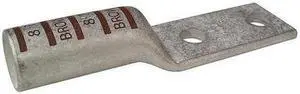 ZORO SELECT 24D032 Two-Hole Compression Lug, 500 kcmil Max, 1/4 in Stud, Long ZORO SELECT 24D032 Two-Hole Compression Lug, 500 kcmil Max, 1/4 in Stud, Long