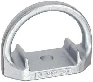 PEAKWORKS V8221111 Permanent Steel Anchorage, 1/2" Hole, 5,000 Lb. Tensile