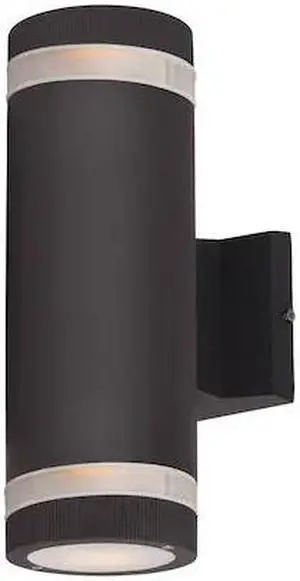 MAXIM 6112ABZ Lightray 2-Light 4.25" Wide Architectural Bronze Outdoor Wall