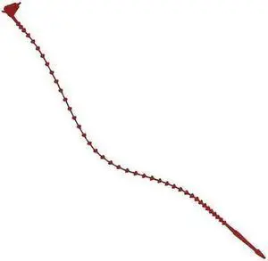 PARTNERS BRAND CTBS8B Beadle Wrap, 8 in L, Red, 18 lb Strength, 2000 PK