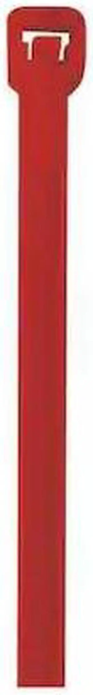 PARTNERS BRAND CT444B Cable Tie, 8 in L, Red, Nylon, 40 lb Strength, 1000 PK
