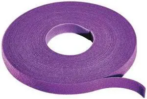 RIP-TIE W-75-1RL-V Cable Tie Roll, 75 ft L, Violet, Nylon, Polyethylene, 50 lb