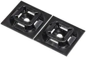 PANDUIT ABM100-AT-C0 Cable Tie,Mount,Hi Temp,Outdoor,Bl,PK100