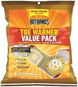 HOTHANDS TT6PRPK48 Toe Warmer, Air-Activated, Up to 8 hours Heating Time, Avg