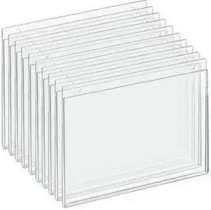 AZAR DISPLAYS 162715 Clear Acrylic Wall Hanging Frame 11" Wide x 8.5'' High-