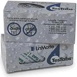 LAMOTTE R-3670 Reagent System,Cl,0 to 4 PPM,PK200