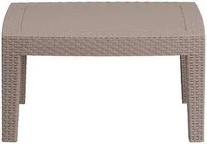 Flash Furniture Seneca Faux Rattan Coffee Table Light Gray (DADSF2T)