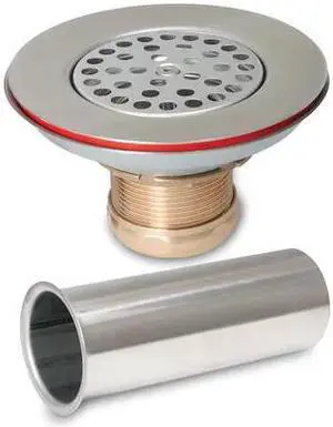 KEENEY MFG 1376SST Stainless Steel Commercial Wide Top Sink Strainer