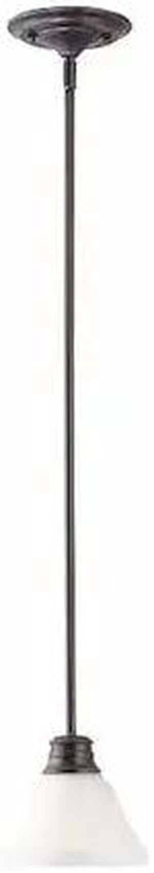 NUVO 60-3172 Empire 1 Light 7 in. Mini Pendant Frosted White Glass Brz NUVO 60-3172 Empire 1 Light 7 in. Mini Pendant Frosted White Glass Brz