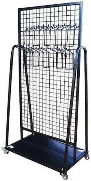 WESTWARD 48GE61 Tool Rack,Steel,Black,38 in. W