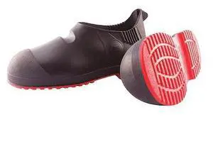 TINGLEY 45811 Overshoes, Plain Toe, PVC, 5 1/2 in Height, Pull On Closure,