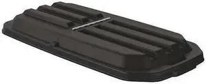 SUNCAST COMMERCIAL RMTT50LID Tilt Truck Lid,Black,1/2 cu. yd.,Hinged