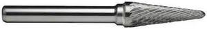 CLE-LINE C17564 1/4x1/4 Solid Carbide Shank Double Cut Carbide SL-1 Cle-Line