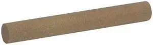 NORTON ABRASIVES 61463686515 Sharpening File,Round,AlO,Fine,PK5